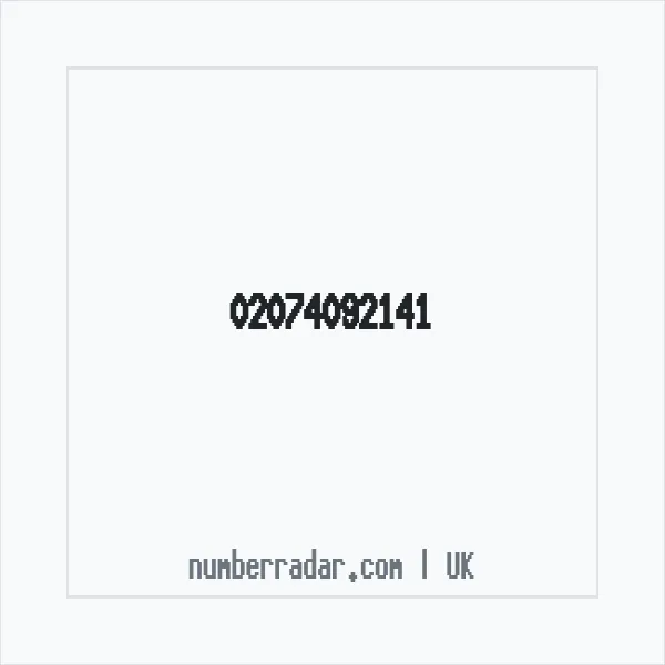 Reverse number check for +44 20 7409 2141 — who called me?