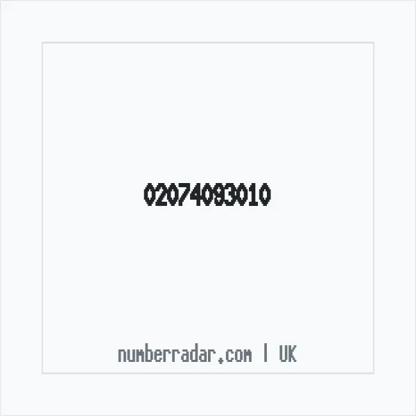 Reverse number check for +44 20 7409 3010 — who called me?
