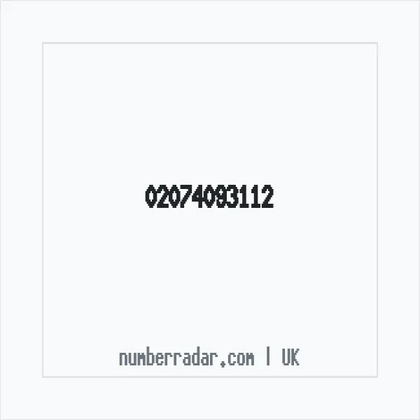Reverse number check for +44 20 7409 3112 — who called me?
