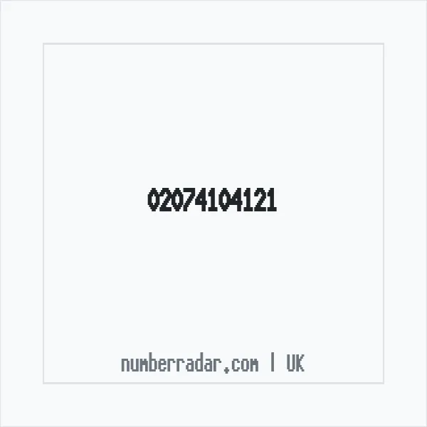 Reverse number check for +44 20 7410 4121 — who called me?