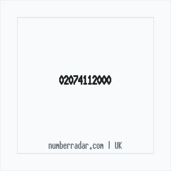 Reverse number check for +44 20 7411 2000 — who called me?