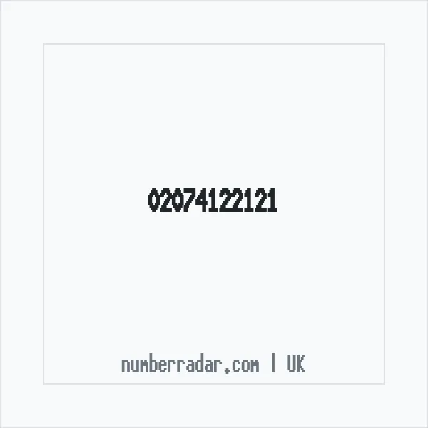 Reverse number check for +44 20 7412 2121 — who called me?