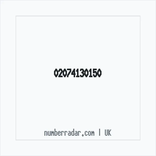 Reverse number check for +44 20 7413 0150 — who called me?