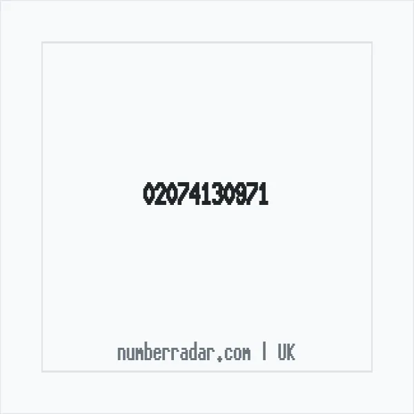 Reverse number check for +44 20 7413 0971 — who called me?
