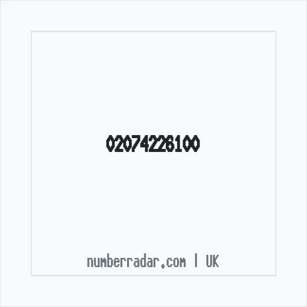 Reverse number check for +44 20 7422 6100 — who called me?