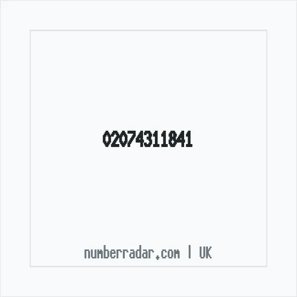 Reverse number check for +44 20 7431 1841 — who called me?