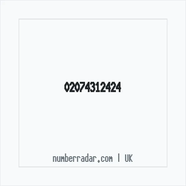 Reverse number check for +44 20 7431 2424 — who called me?