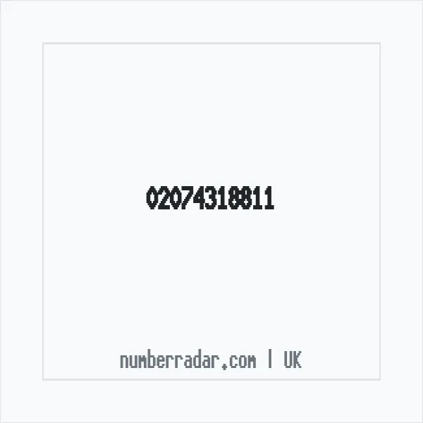 Reverse number check for +44 20 7431 8811 — who called me?