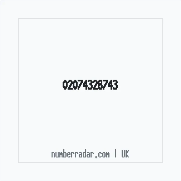 Reverse number check for +44 20 7432 6743 — who called me?