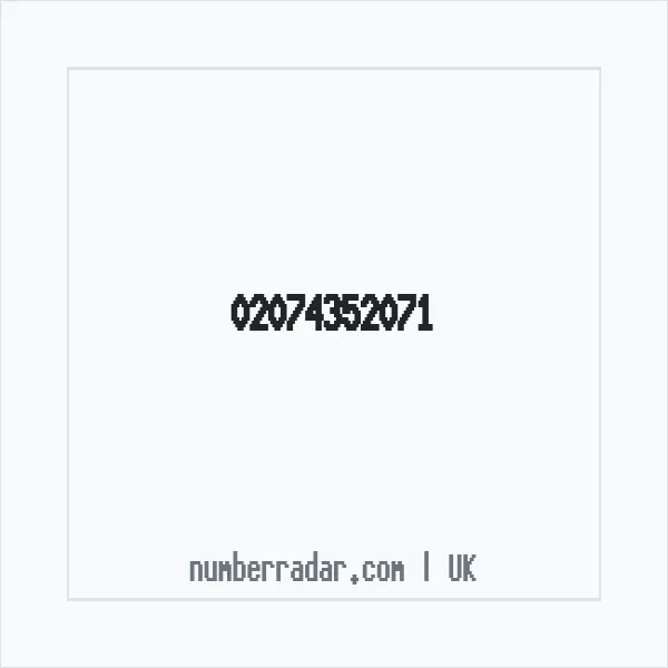 Reverse number check for +44 20 7435 2071 — who called me?