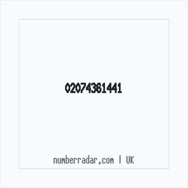 Reverse number check for +44 20 7436 1441 — who called me?