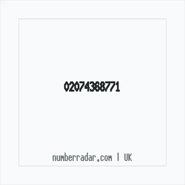Reverse number check for +44 20 7436 8771 — who called me?