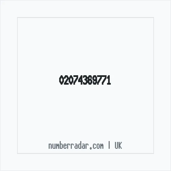 Reverse number check for +44 20 7436 9771 — who called me?