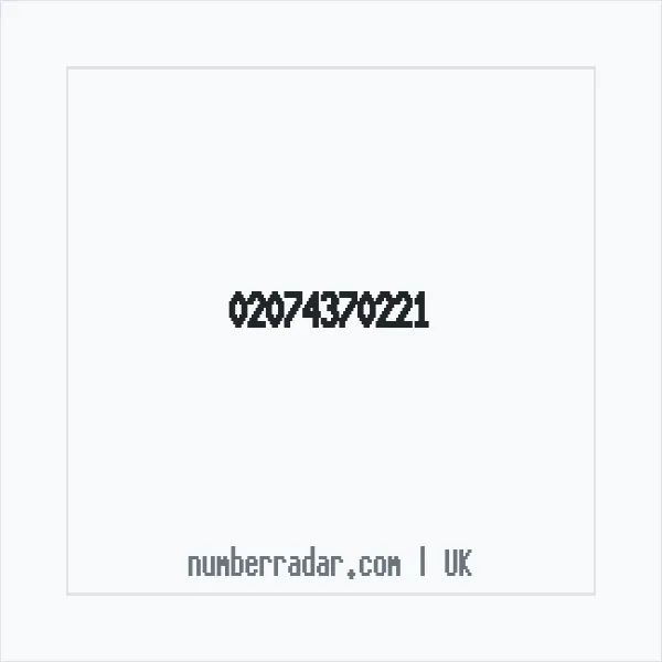 Reverse number check for +44 20 7437 0221 — who called me?