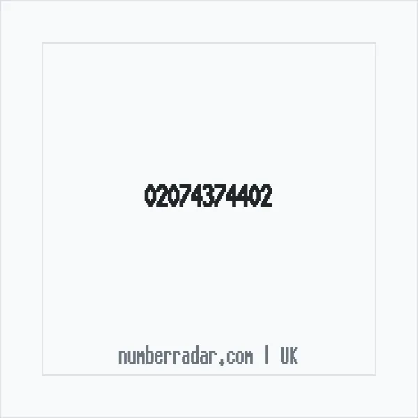 Reverse number check for +44 20 7437 4402 — who called me?