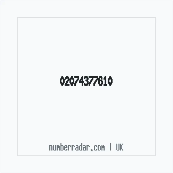 Reverse number check for +44 20 7437 7610 — who called me?