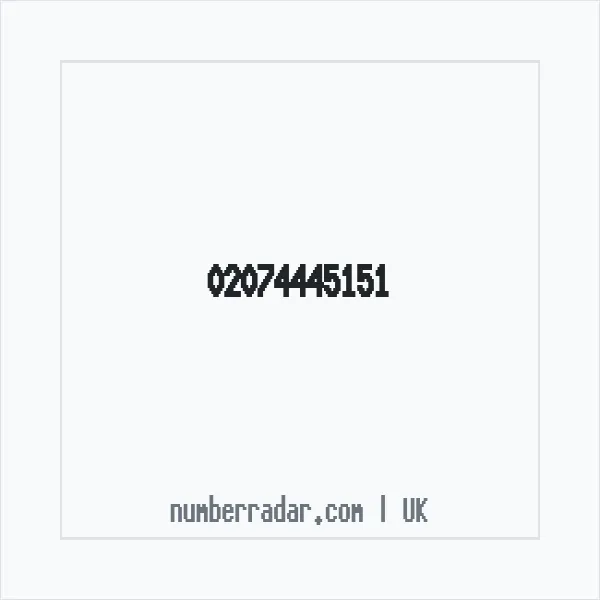 Reverse number check for +44 20 7444 5151 — who called me?