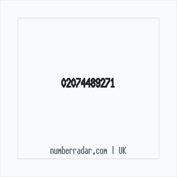 Reverse number check for +44 20 7448 9271 — who called me?