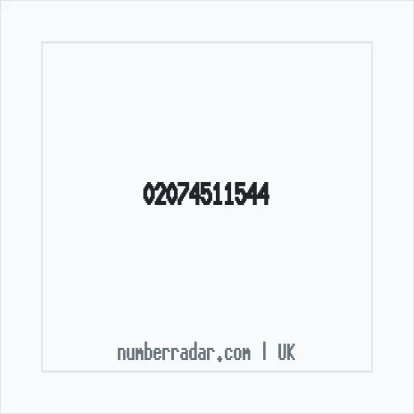 Reverse number check for +44 20 7451 1544 — who called me?