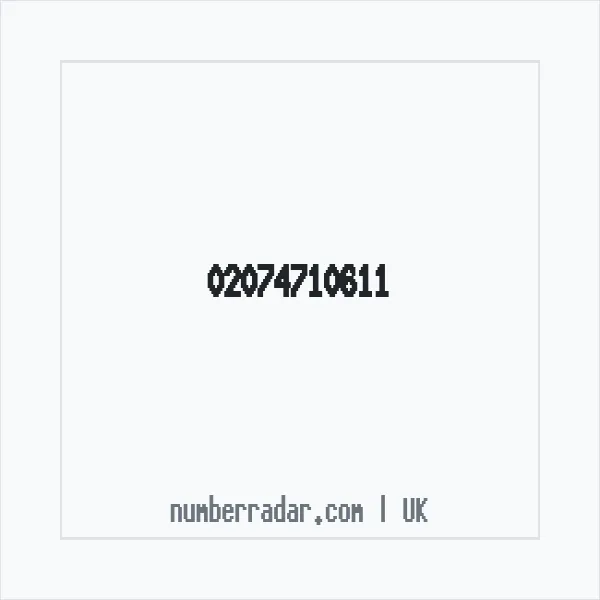 Reverse number check for +44 20 7471 0611 — who called me?