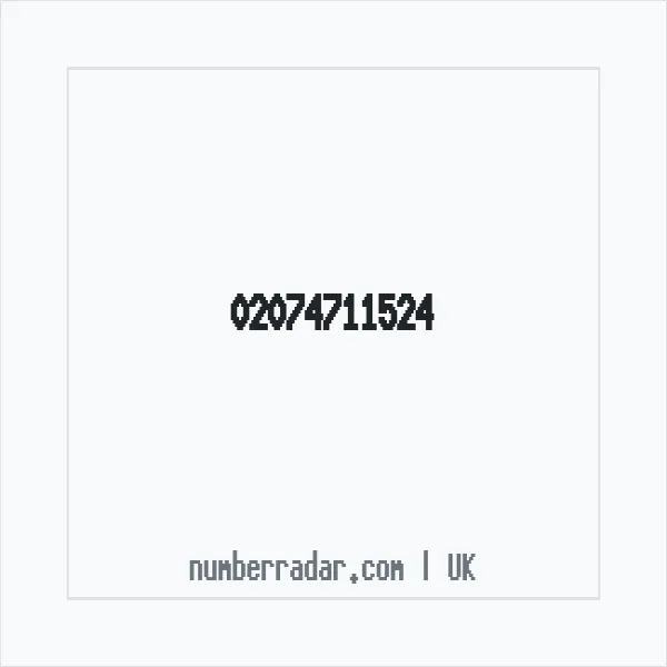 Reverse number check for +44 20 7471 1524 — who called me?