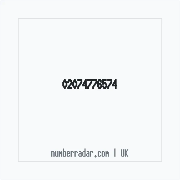Reverse number check for +44 20 7477 6574 — who called me?