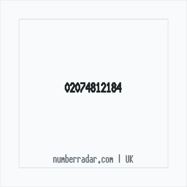 Reverse number check for +44 20 7481 2184 — who called me?