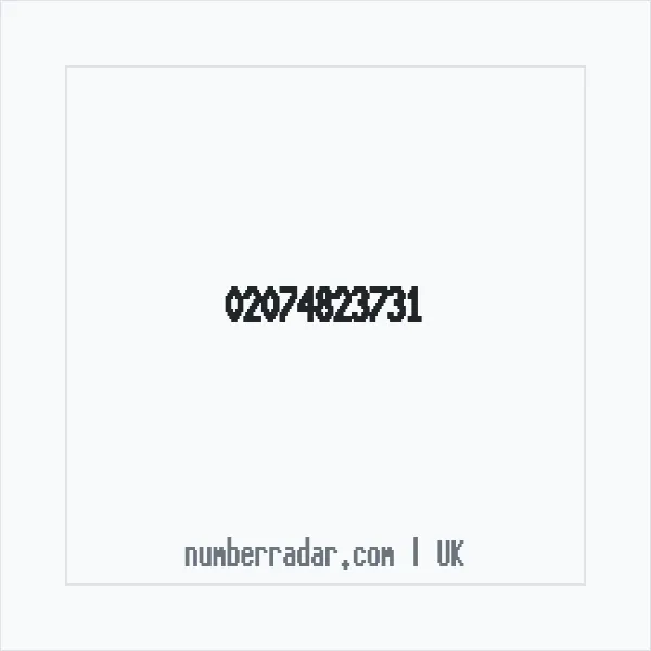 Reverse number check for +44 20 7482 3731 — who called me?