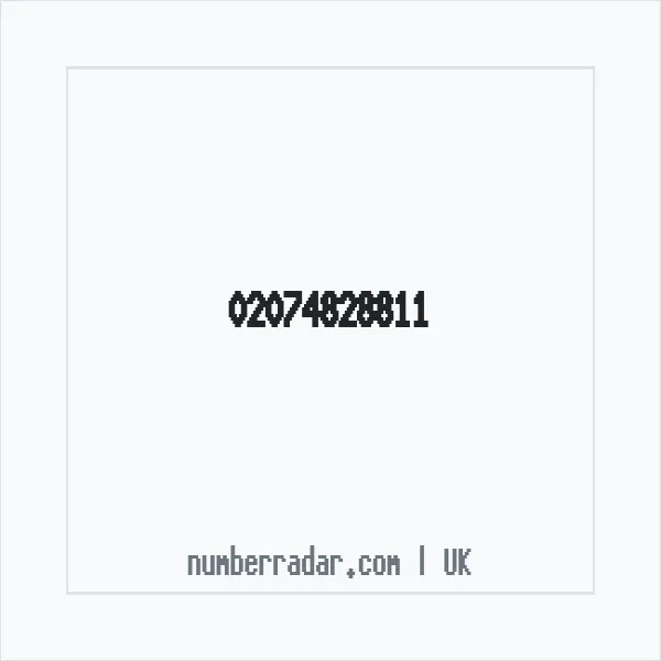 Reverse number check for +44 20 7482 8811 — who called me?