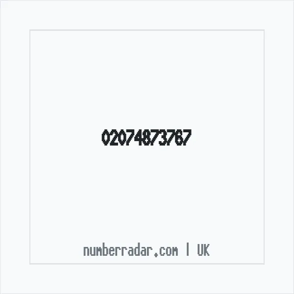 Reverse number check for +44 20 7487 3767 — who called me?