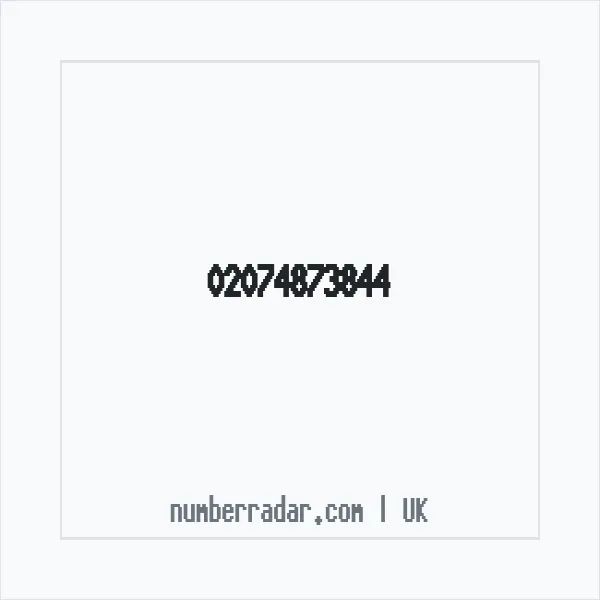 Reverse number check for +44 20 7487 3844 — who called me?