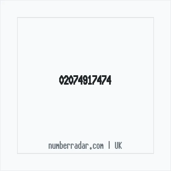Reverse number check for +44 20 7491 7474 — who called me?