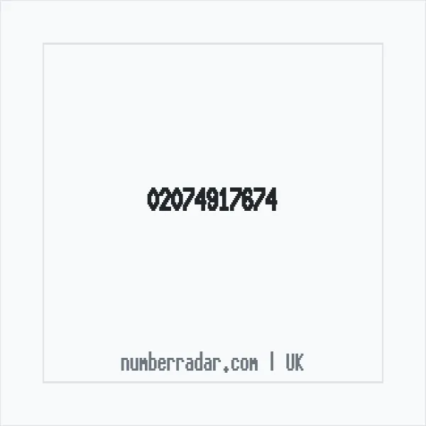 Reverse number check for +44 20 7491 7674 — who called me?