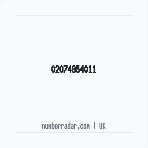 Reverse number check for +44 20 7495 4011 — who called me?