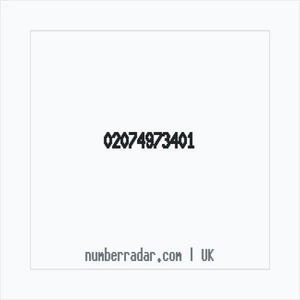 Reverse number check for +44 20 7497 3401 — who called me?