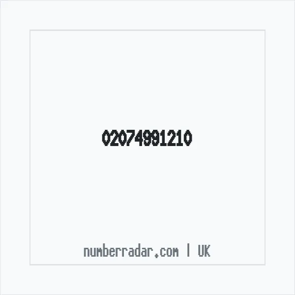 Reverse number check for +44 20 7499 1210 — who called me?