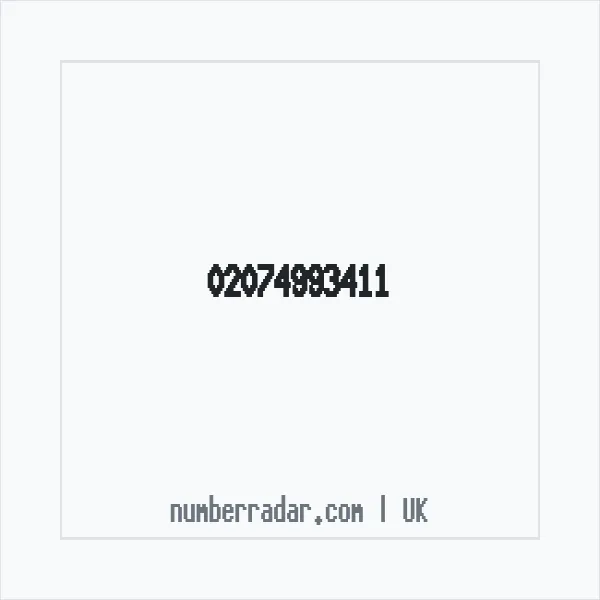 Reverse number check for +44 20 7499 3411 — who called me?