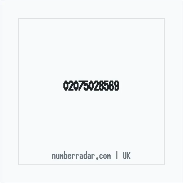 Reverse number check for +44 20 7502 8569 — who called me?