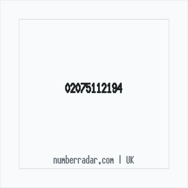 Reverse number check for +44 20 7511 2194 — who called me?