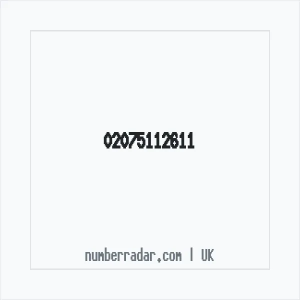 Reverse number check for +44 20 7511 2611 — who called me?
