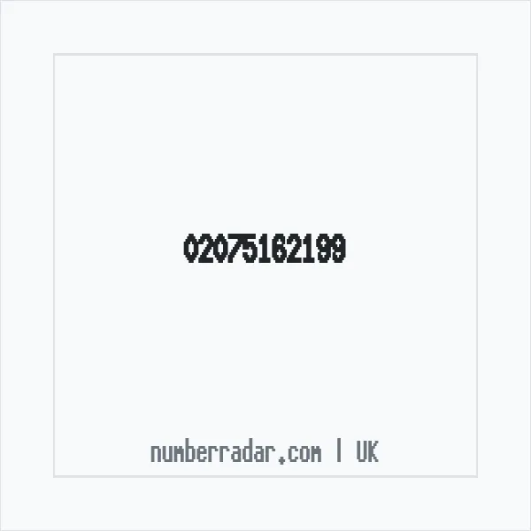 Reverse number check for +44 20 7516 2199 — who called me?