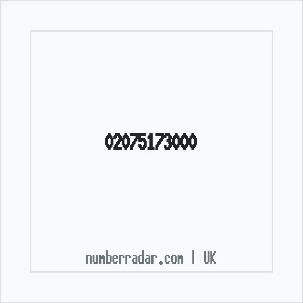 Reverse number check for +44 20 7517 3000 — who called me?