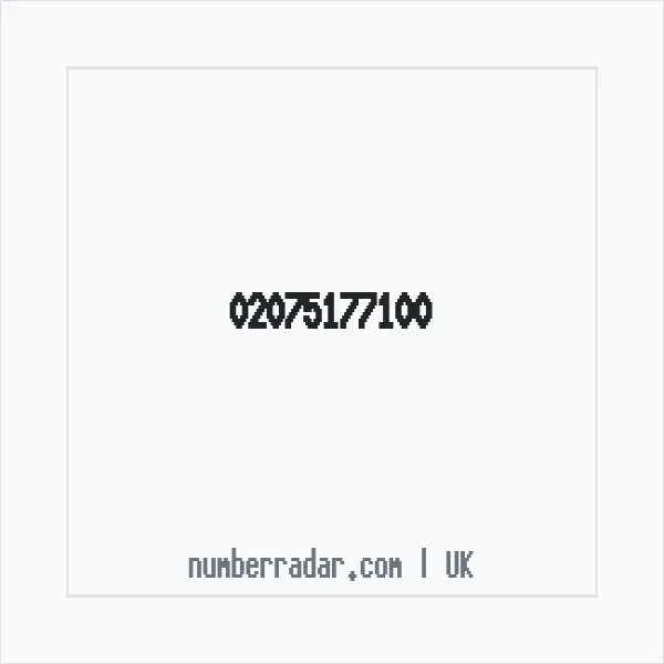 Reverse number check for +44 20 7517 7100 — who called me?