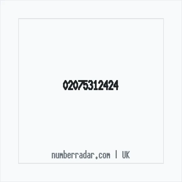 Reverse number check for +44 20 7531 2424 — who called me?