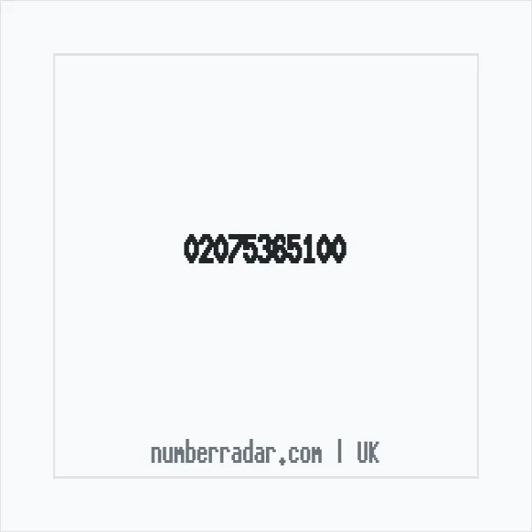 Reverse number check for +44 20 7536 5100 — who called me?