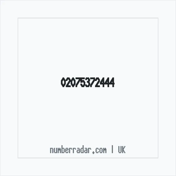 Reverse number check for +44 20 7537 2444 — who called me?