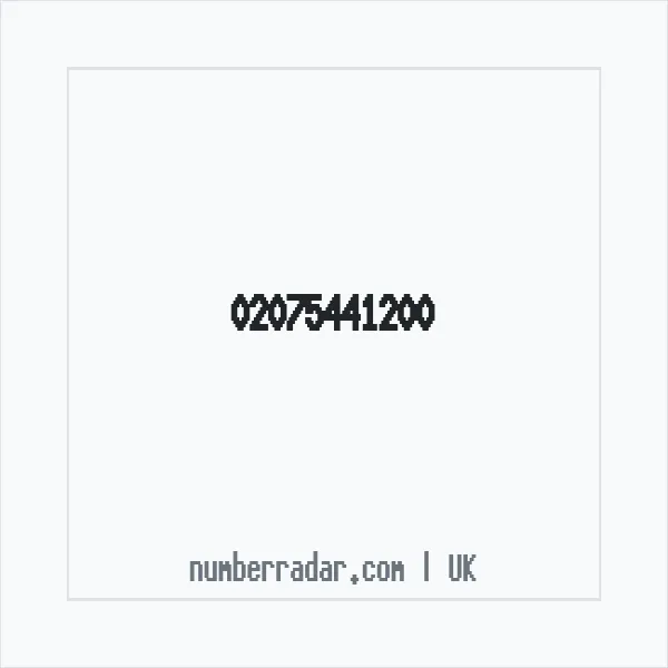Reverse number check for +44 20 7544 1200 — who called me?