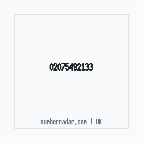 Reverse number check for +44 20 7549 2133 — who called me?