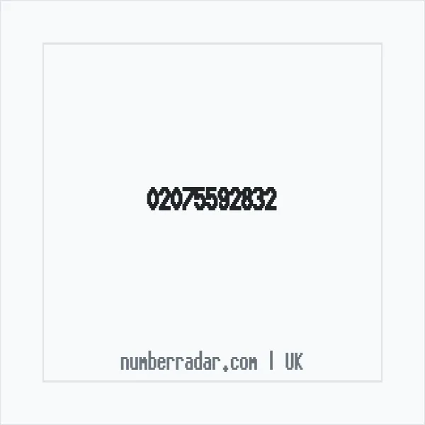Reverse number check for +44 20 7559 2832 — who called me?