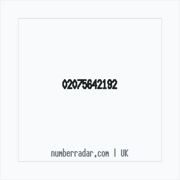 Reverse number check for +44 20 7564 2192 — who called me?